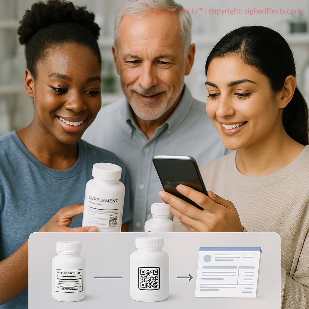 Consumers verifying supplement quality with lab results