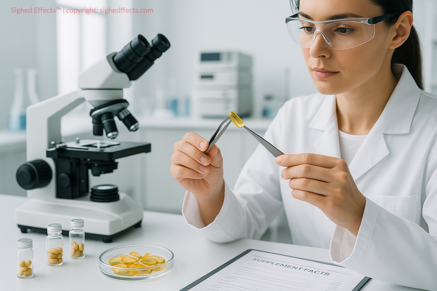 Overview of independent supplement testing in a laboratory