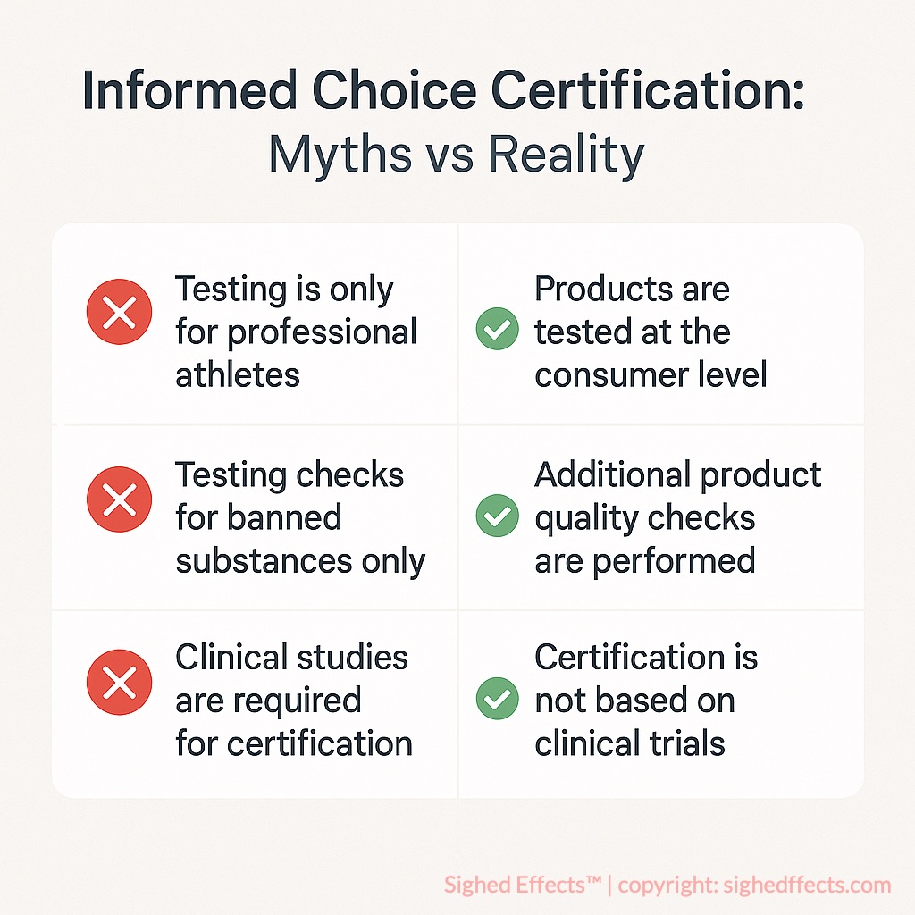 Common myths vs facts about Informed Choice certification