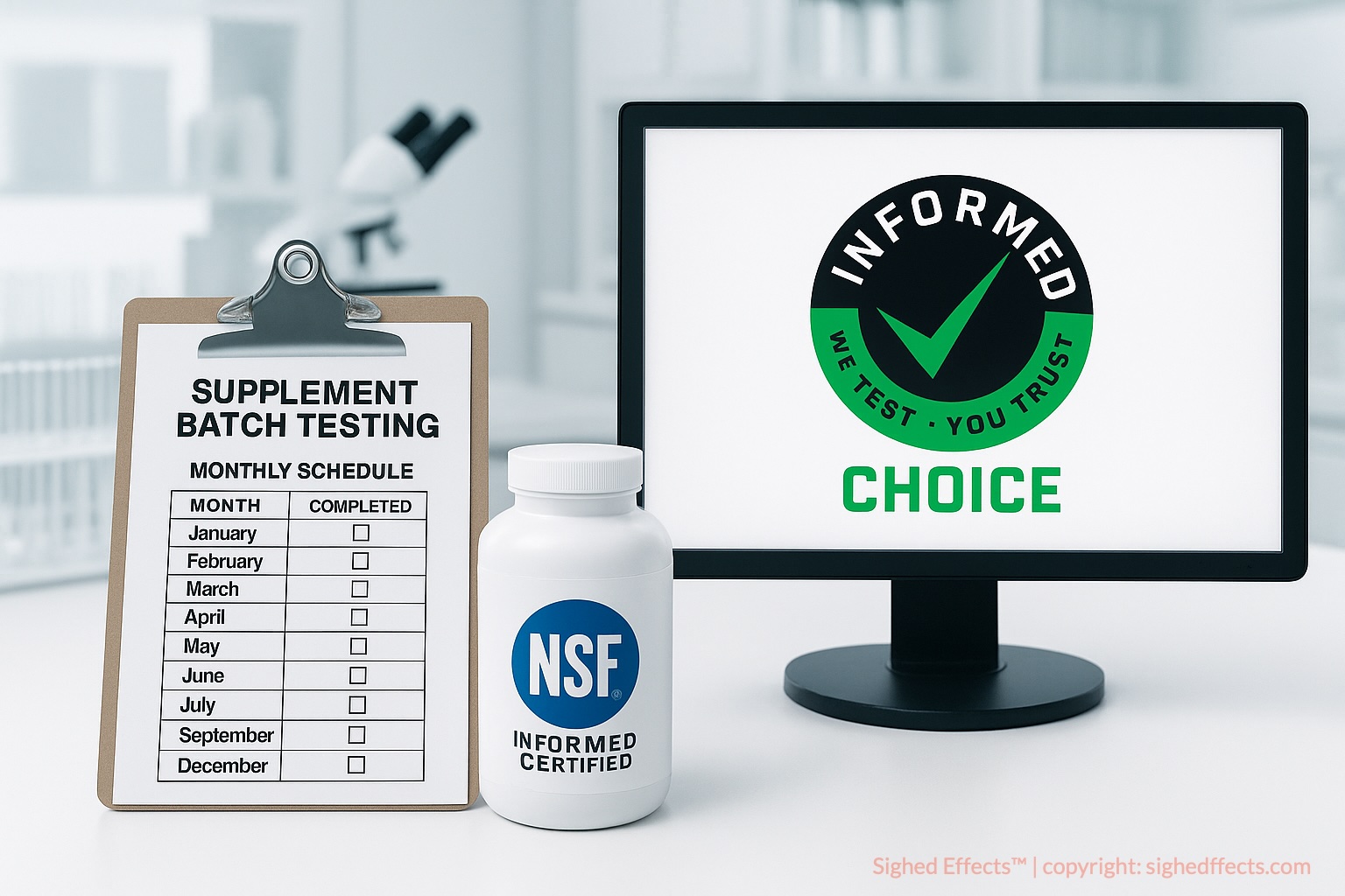 Informed Choice certification includes monthly batch testing