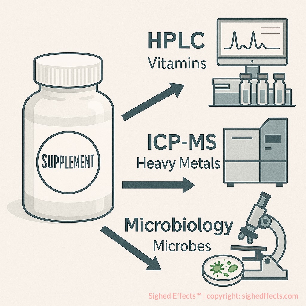 Labdoor supplement testing methods including HPLC and ICP-MS