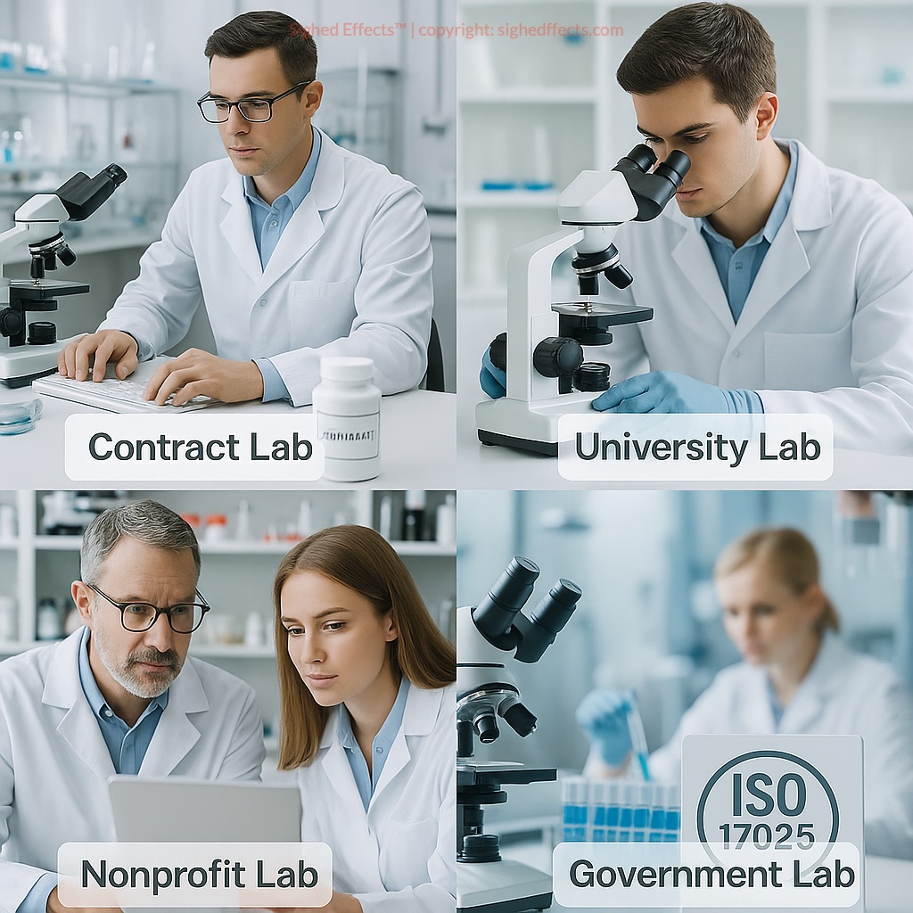 Types of labs that perform independent supplement testing