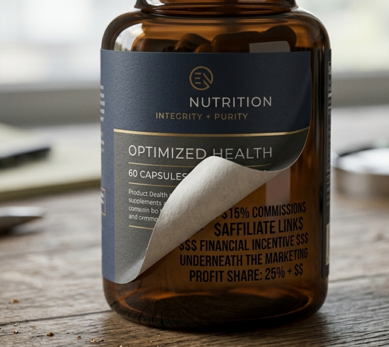 Evidence based supplement recommendations: how funding models shape what you’re told to buy featured image